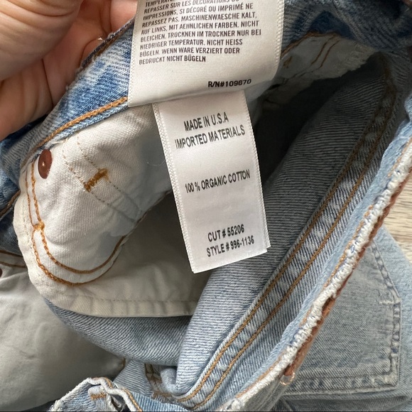 Citizens Of Humanity Light Blue High Waist Women Shorts - Picture 7 of 8